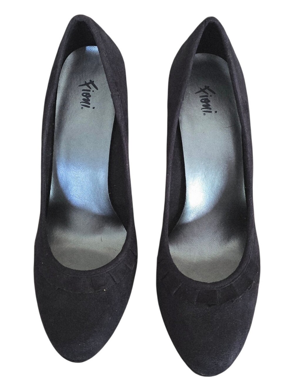 New w/o Box FIONI Clothing Dark Navy Blue Suede Pointed Toe Pumps